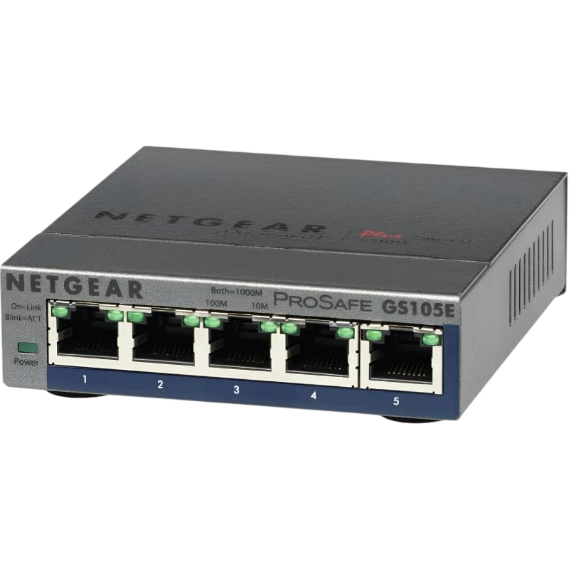 NETGEAR GS105E-200PES L2/L3 Gigabit Ethernet (10/100/1000) Gris Switch Gestionado