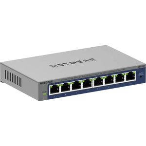 NETGEAR GS108Ev4 No administrado L2/L3 Gigabit Ethernet (10/100/1000) Gris