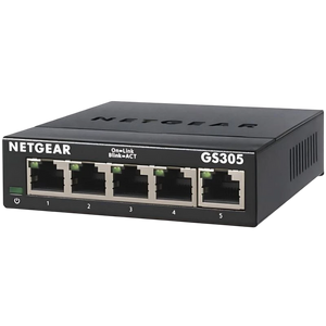 NETGEAR GS305 No administrado L2 Gigabit Ethernet (10/100/1000) Negro