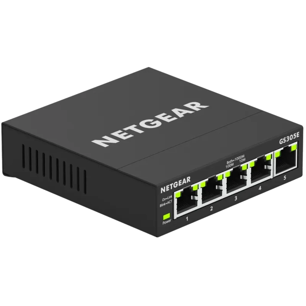 NETGEAR GS305E Gigabit Ethernet 5 puertos Switch Gestionado