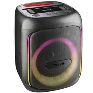 NGS Wild Swag GO Negro 40W 10h 3600mAh luces LED entrada AUX Altavoz Bluetooth 5.0