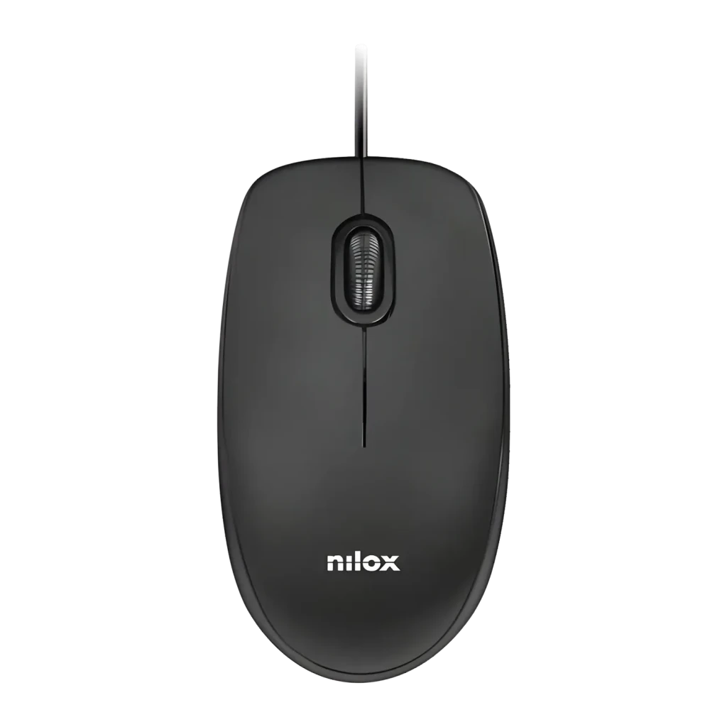 Nilox Negro MOUSB1003 1600 DPI 3 botones 55 g Ratón