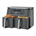 Ninja Dz400eu Freidora Doble 9,5 L Independiente 2470 W Freidora De Aire Caliente Gris