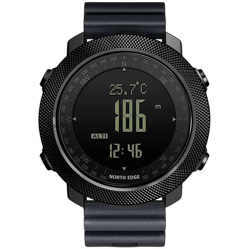North Edge Apache con Correa de Silicona Negro - Reloj Digital