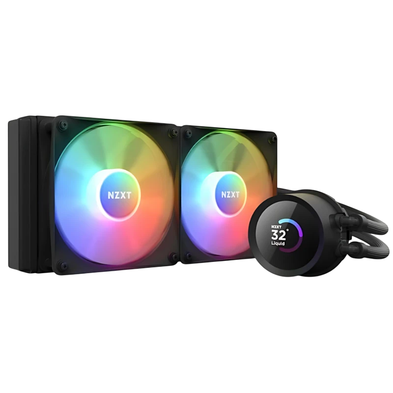 NZXT Kraken 240 RGB Negro 2 ventiladores Refrigeración líquida