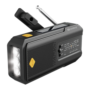 Radio Sandberg Survivor FM/AM Batería recargable 2000mAh Negro