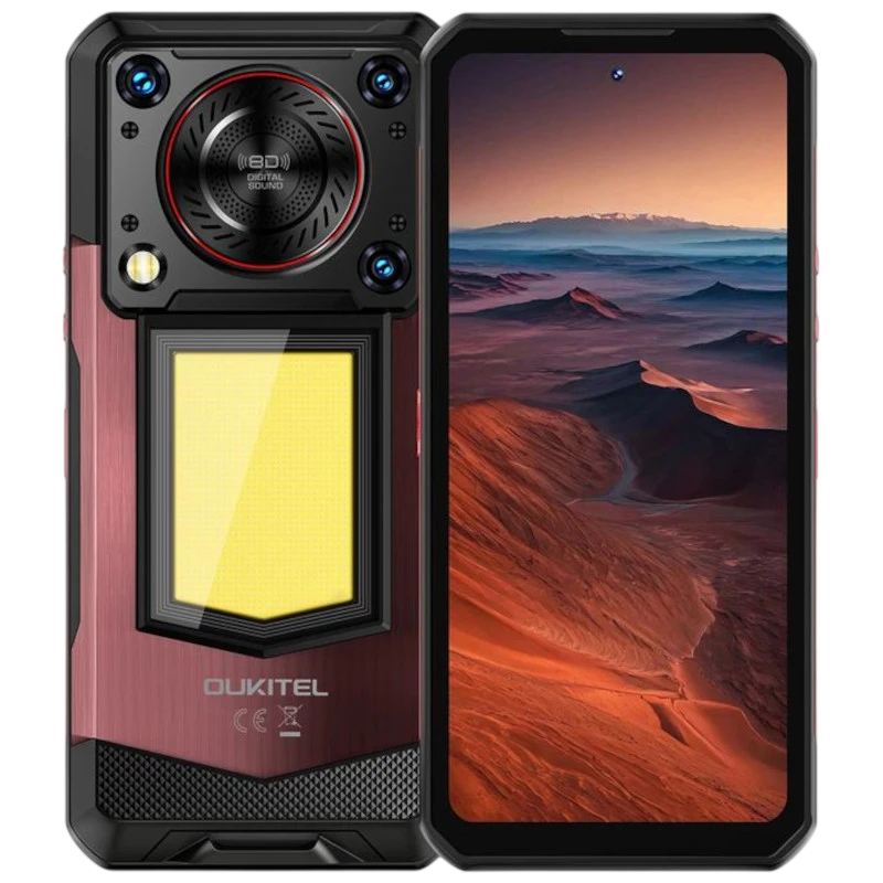 Oukitel WP56 5G 8GB/256GB Rojo Rugged IP68/IP69K 6,75 pulgadas 120Hz 108MP 16000mAh 45W NFC