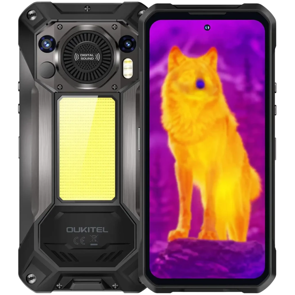 Oukitel WP61 Ultra 12GB/512GB Rugged con cámara térmica IP68/IP69K 6,8 pulgadas IPS 120Hz 108MP 20000mAh 45W NFC