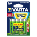 Pack 4x Pilas Recargables Varta AA ACCU Power 2600 mAh NiMH