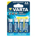 Pack 4x Pilas Varta AA Long Life Power LR06