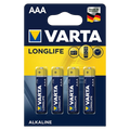 Pack 4x Pilas Varta AAA Long Life Extra Power LR03