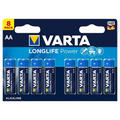 Pack 8x Pilas Varta AA Long Life Power LR06