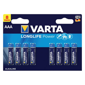 Pack 8x Pilas Varta AAA Long Life Power LR03
