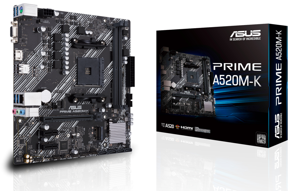 ASUS PRIME A520M-K AMD A520 Zócalo AM4 micro ATX