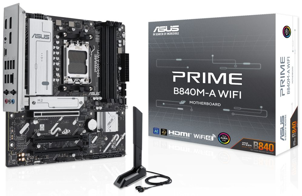 ASUS PRIME B840M-A WIFI AMD B840 Zócalo AM5 micro ATX