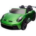 Porsche 911 GT3 12V Verde - Coche eléctrico para niños 
