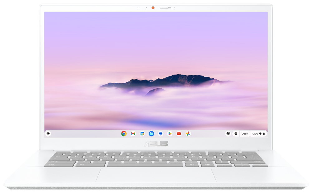 ASUS Chromebook Plus CX34 CX3402CVA-PQ1339 - Ordenador Portátil 14" Full HD (Intel Core 3 100U, 8GB RAM, 256GB UFS, Graphics, ChromeOS) Blanco Perla - Teclado QWERTY español