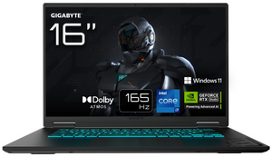 GIGABYTE GAMING A16 CWH Portátil Gaming - 16,0“, 165Hz WUXGA, Intel Core i7-13620H, NVIDIA RTX 5070, 32GB DDR5 5200MHz, 1TB Gen4 SSD, Win 11 Home, Garantía de 2 años, Dolby Atmos, GAMING A16 CWHI3ES864SH