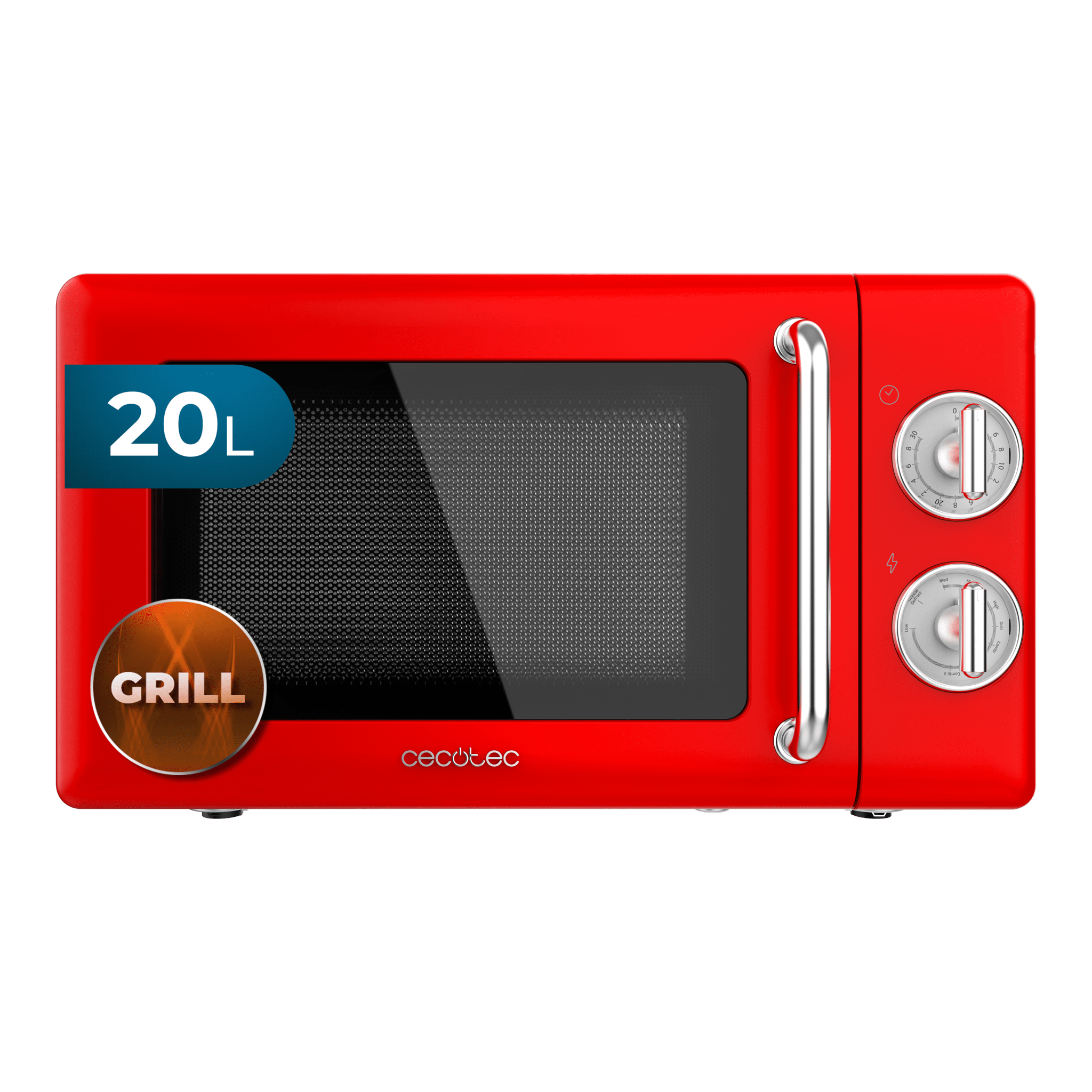 Microondas 20l con grill ProClean 3110 Retro Red