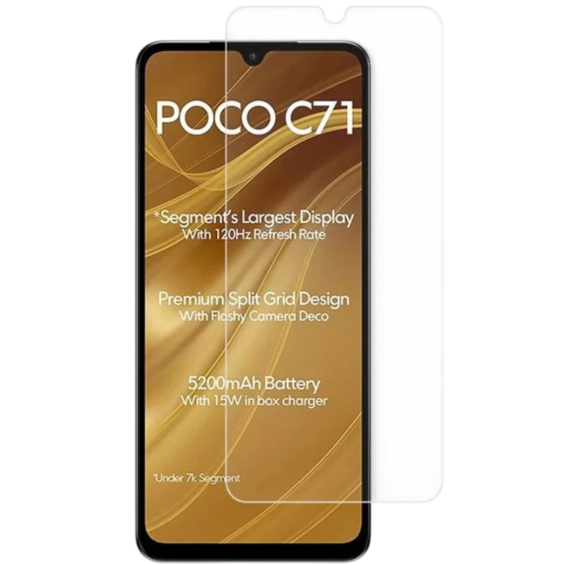 Pack x2 Protectores de cristal templado Xiaomi Poco C71