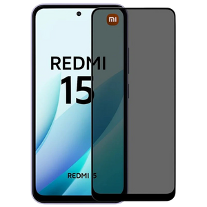 Protector de cristal templado Antiespía Xiaomi Redmi 15 4G/5G
