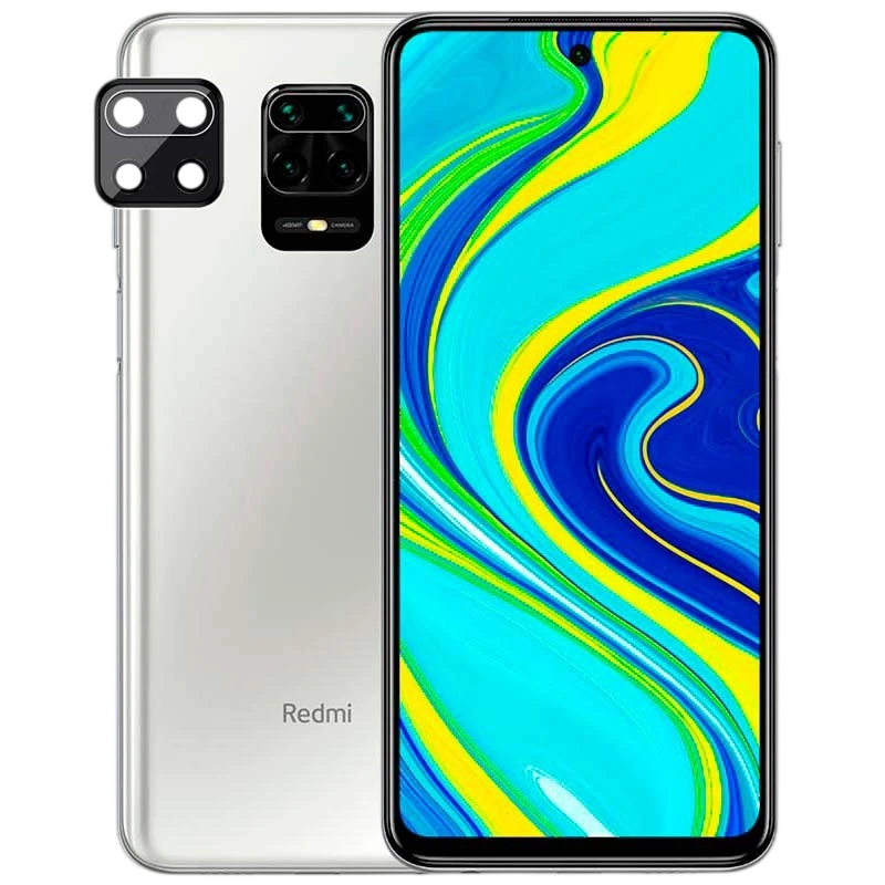 Protector de cámara Xiaomi Redmi Note 9S / Note 9 Pro Negro