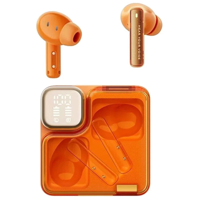 QCY MeloBuds Neo T31 Naranja - Auriculares Bluetooth