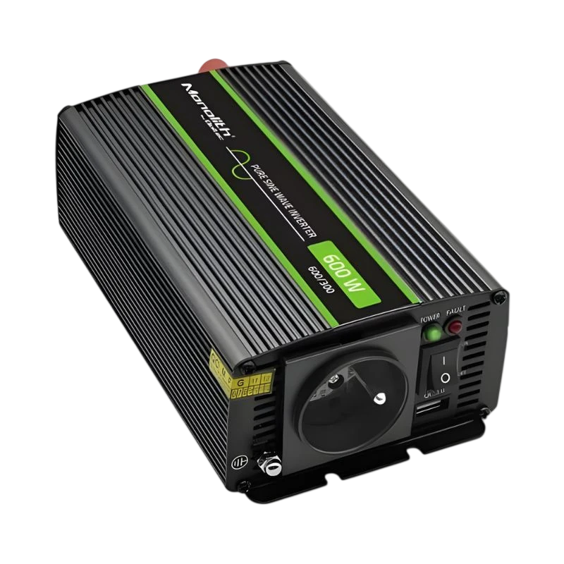 Qoltec Monolith Auto 600 W -  Adaptador e Inversor de corriente