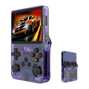 Consola portátil R36XX 1GB/64GB Lila retro microSD