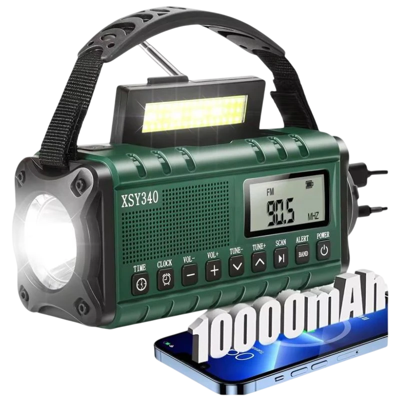 Radio de Emergencia XSY340  Portátil 10000 mAh