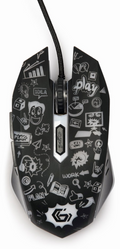 Gembird MUS-6B-GRAFIX-01 ratón Oficina mano derecha USB tipo A Óptico 3600 DPI