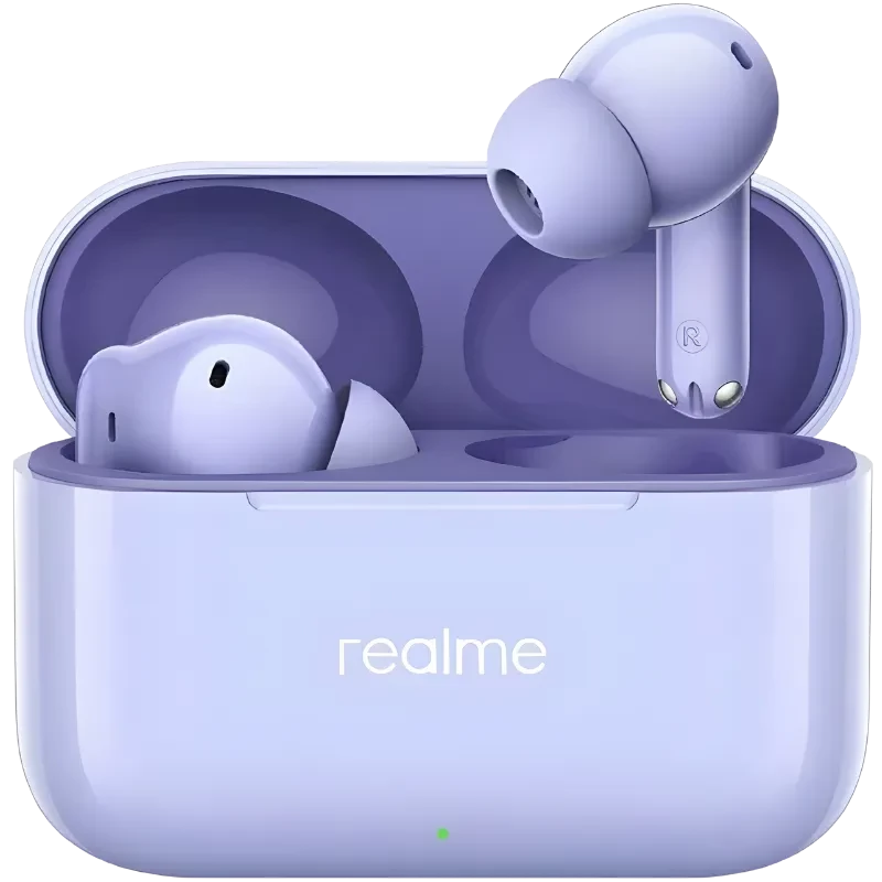 Realme Buds T200 Púrpura TWS ANC Bluetooth 5.4 50h IP55 Multipunto Auriculares inalámbricos