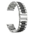 Correa Universal Metal Eslabones Dual 20mm para Smartwatch Xiaomi/Amazfit/Samsung/Huawei/Realme/Ticwatch