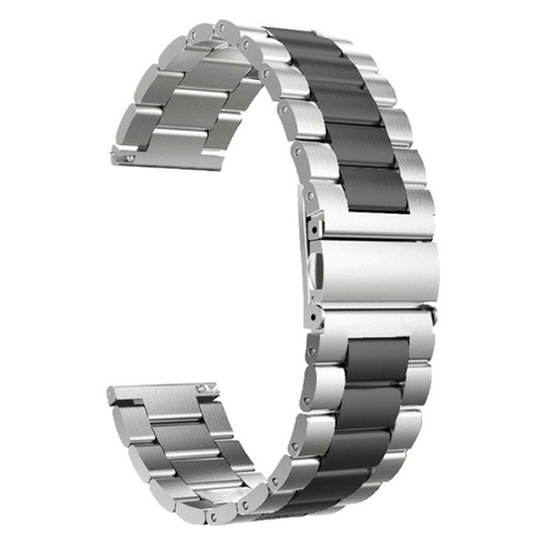 Correa Universal Metal Eslabones Dual 20mm para Smartwatch Xiaomi/Amazfit/Samsung/Huawei/Realme/Ticwatch