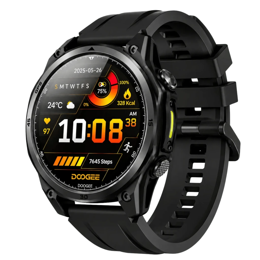 Doogee Anywise W1 5ATM water-resistant smartwatch with GPS Black