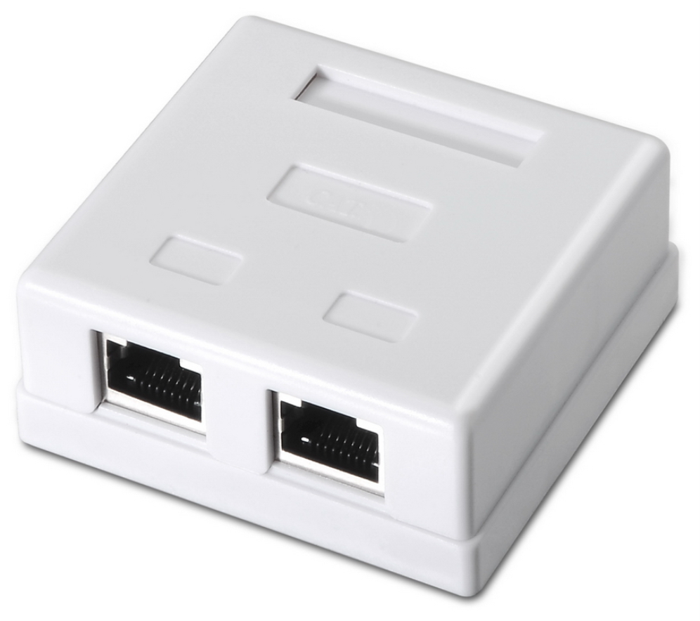 AISENS A139-0304 caja de conexiones de red Cat6 Blanco