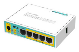 Mikrotik hEX PoE lite router Ethernet rápido Blanco