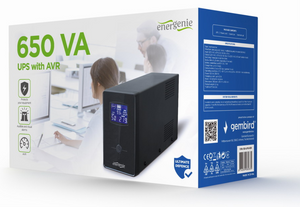 Gembird EG-UPS-031 sistema de alimentación ininterrumpida (UPS) 0,65 kVA 390 W 3 salidas AC