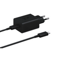 Samsung 45W USB Tipo-C Carga Super Rápida Negro - Cargador de Pared con Cable
