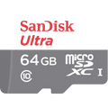 SanDisk MicroSD 64GB Ultra UHS-I + Adaptador Clase 10
