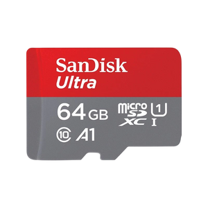SanDisk MicroSDXC 64GB Ultra A1 + Adaptador Clase 10