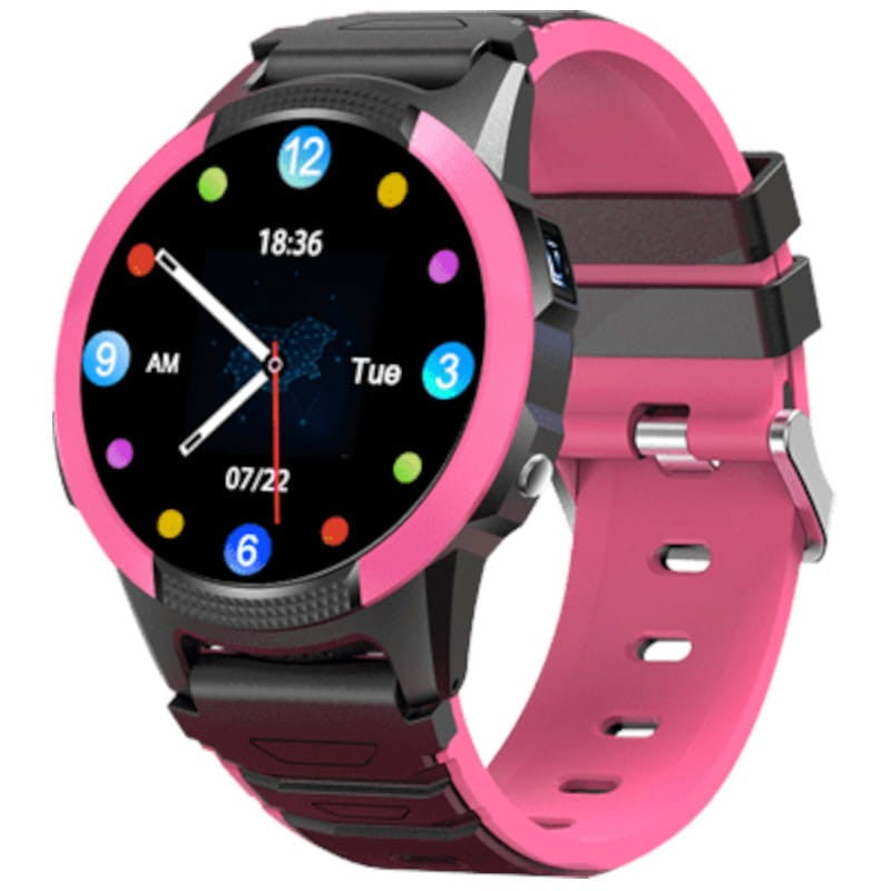 SaveFamily Slim 4G Rosa 1,28 pulgadas IPS GPS IP67 Smartwatch para niños