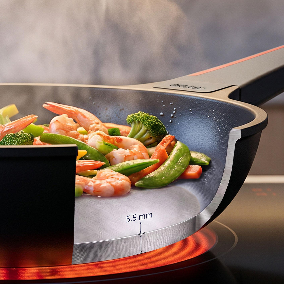 Set sartenes de 20, 24 y 28cm, Colecci�n Gourmet