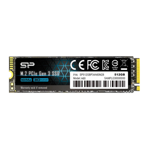SSD Silicon Power P34A60 512GB M.2 PCIe Gen3 NVMe 3.0 x4 M.2 2280