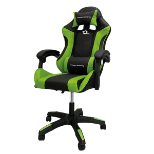 Silla Gaming PowerGaming con Altavoz Bluetooth y Masaje Negro/Verde