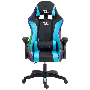 PowerGaming LED RGB Silla Negro+Azul