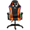 PowerGaming LED RGB Silla Negro+Naranja