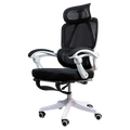 Silla de Oficina Ergonómica Powerbasics Confort T20 Negro con Ruedas y Reposapiés