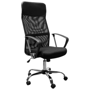 Silla de Oficina Powerbasics Mesh Negro con Respaldo Reclinable