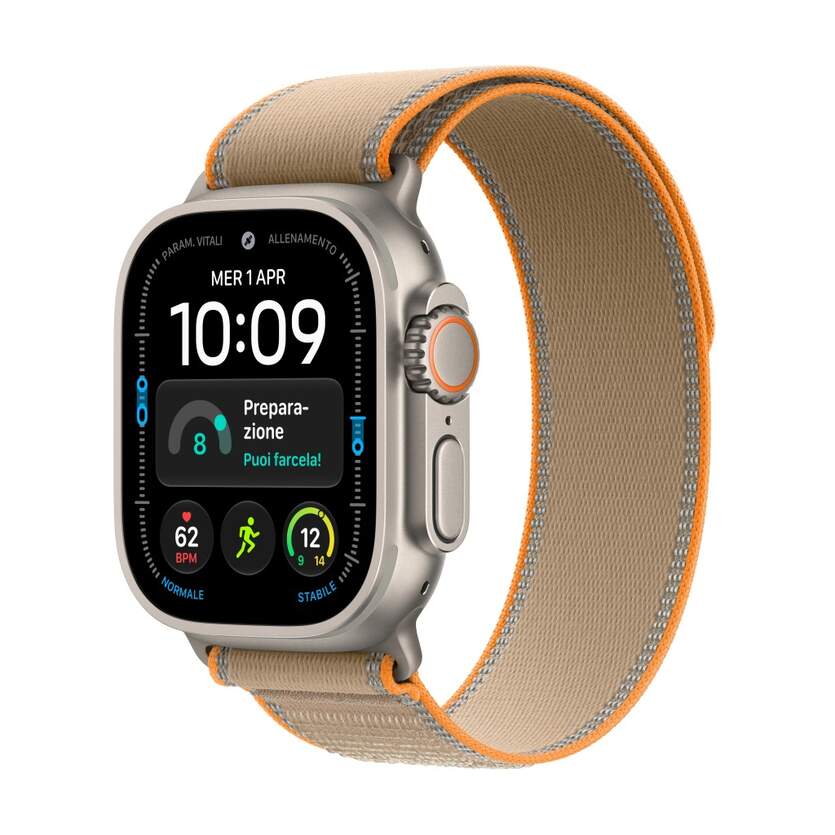 Apple Watch Ultra 4/ GPS/ 49mm/ Caja de Titanio Natural/ Correa Loop Trail Arena M/L